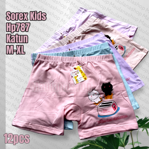 Celana Dalam Sorex hp787 Cd Anak Perempuan Lusinan Model Boxer Bahan Katun Super Soft Harga Grosir