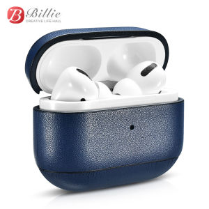 ICARER Apple Airpods Pro Case Nappa Leather Classic Style Bluetooth Wireless Earphone Cover For Airpods 3 Case Protective Bag Cover Shell