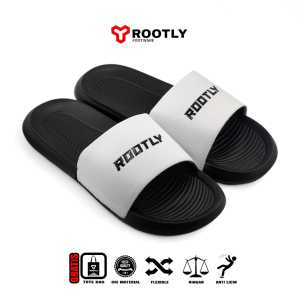 Rootly - Sandal Slipper Series Bold Slide Pria Silver