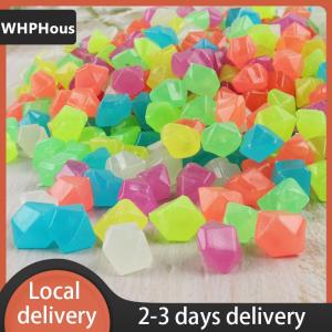[COD] WHPHous Ship within 24 hours 50PCS Outdoor Luminous Stones Glow In Dark Garden Pebbles Fish Tank Decoration