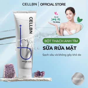 Sữa rửa mặt làm sạch lỗ chân lông & cân bằng độ ẩm Cellbn với chiết xuất thạch anh tím và dầu quả bơ