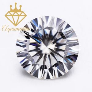 (Size 5.4 ly) Kim cương nhân tạo Moissanite giác cắt tròn Lucky Star (16 trái tim và mũi tên)
