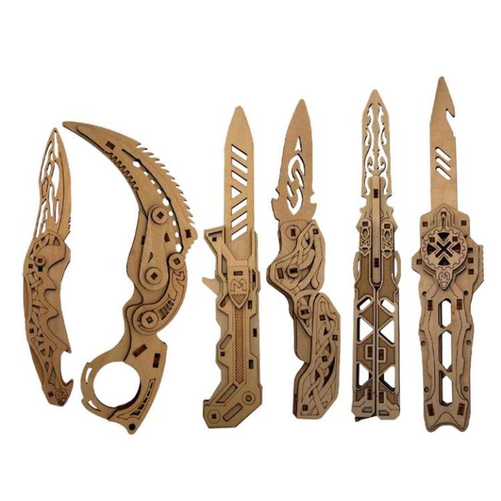Wooden Puzzle Model Kids 3D Assembly Toys DIY Puzzle Model Children ...