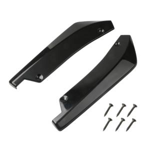 2pcs Car Side Skirt Universal Rear Bumper Lip Spoiler Diffuser Splitter Rear Canards with Screw Scratch Protector
