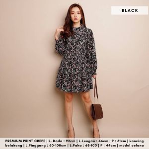 4856 Flosy Flower Long Sleeves Skort One Set