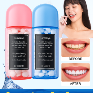 Portable Chewable Dental Cleaning Tablets Freshens Breath Fragrance Solid Toothpaste Tablets Clean Teeth Whitening Toothpaste Protect Gum