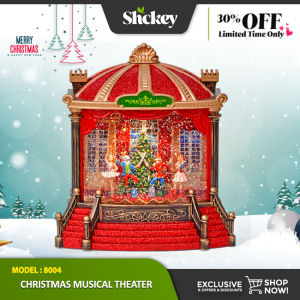 SCHKEY l 8004 Christmas Nutcracker Ballet Musical Lighted Theater Water Lantern Decoration