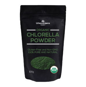 Organic Chlorella Powder USDA Certified Organic Superfood 100% Pure and Natural No Additives or Preservatives