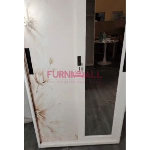 (FREE INSTALLATION) Furnimall Metal Wardrobe Steel Cabinet Sliding Door Almari Besi Pakaian Baju