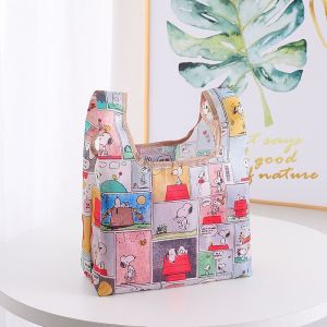 CHENJIE Mini Shopping Bag Pompompurin Cinnamoroll Collapsible Recycle Bag Cute Cartoon Reticule