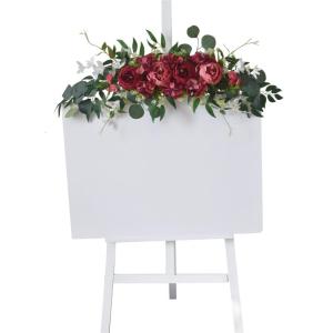 Artificial Flower Swag Wedding Welcome Sign Decoration for Wedding Arch Party Reception Backdrops Table Centerpieces