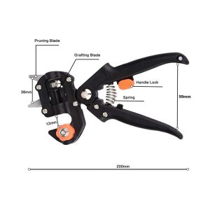 High-Strength Grafting Pruner Chopper| Rust-Proof Garden Tool for Easy Fruit Tree Grafting&Cutting