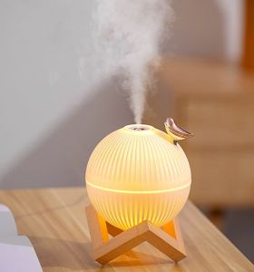 Silent Humidifier Aromatherapy Machine Lark/Onion Shape Colorful Night Light USB Desktop Home Bedroom Humidifier Gift Recommendation