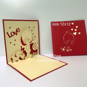 Cậu Bé 2 ( con chó ) - Boy - love  - Thiệp 3D