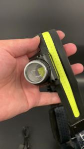 Rechargeable LED Headlamp Night Light Flashlight Torch Lightweight Wearable Super Bright Waterproof Telescopic Zoom Smart Wave Sensor Night Running Auto Repair