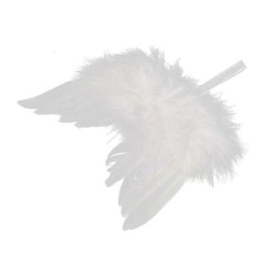 Newborn Baby Photography Props Angel Feather Hope Wings with Elasticity Strap Lovely White Feather Easy to Wear