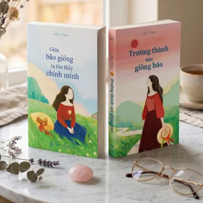 Combo 2 Sách Chữa Lành: Giữa Bão Giông Ta Tìm Thấy Chính Mình và Trưởng Thành Sau Giông Bão
