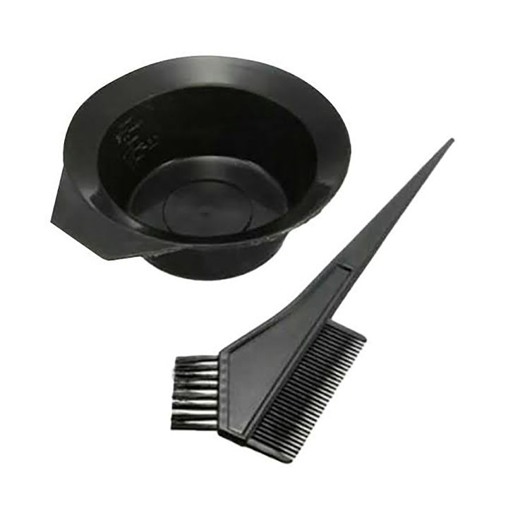 Satu Set Mangkok Semir Sisir Mangkuk Wadah Cat Rambut Salon Hair Style Comb DADIDU - Mangkuk Dan Sisir Semir Cat Rambut / Alat Pewarna Rambut Hair Styling / Mangkok Sisir Semir Cat Rambut  - TWC Store