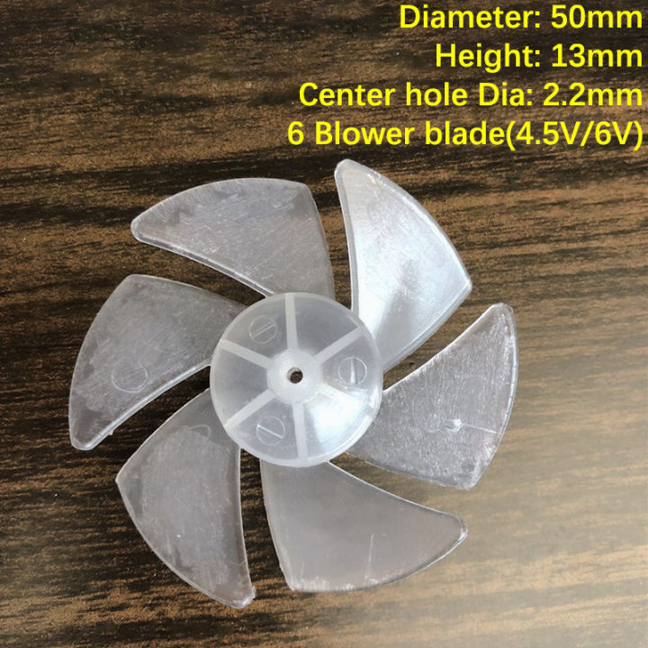 laozajiao Small Power Mini Plastic Fan Blade 4/6 Leaves For