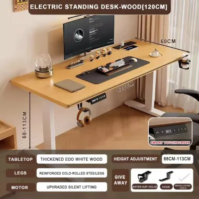Electric Office Table Smart Lifting Computer Table Office/Study/Gaming Table Adjustable Desk