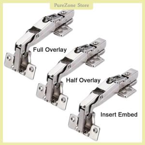 [PureZone] อุปกรณ์ฮาร์ดแวร์165องศาไฮดรอลิกพับกันกระแทกบัฟเฟอร์ประตูบานพับหน้าต่างอุปกรณ์เฟอร์นิเจอร์