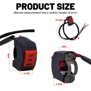 three-way switch kit motorcycle custom handlebar for led headlight & electric