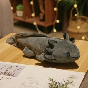 METALIX 23/45cm Newt Salamander Plush Toy Cute Axolotl Doll Colorful Stuffed Soft Pillows Kawaii Keychain Pendant Room Sofa Cushion Gift