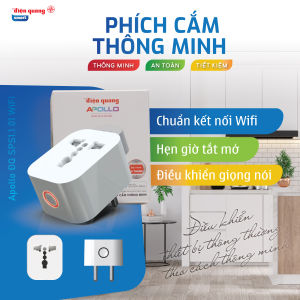 Phích cắm thông minh Điện Quang Apollo ĐQ SP1.1 01 Wifi (Kiểu 1 lỗ sử dụng wifi)