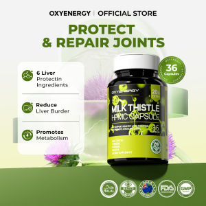 FREE MULTIVITAMIN OXYENERGY Milk Thistle 250mg Silymarin 200mg Nutritional Supplement 36 Capsules