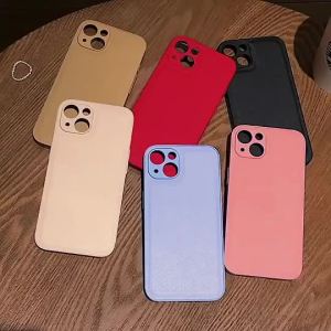 Dropshipping New Soft TPU Vegan Leather Phone Cases for IPhone17 16e 16 Pro Max 15 14 Plus 13 12 11 XR XS Mobile Phone Cover