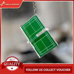 Female Warrior พวงกุญแจอะคริลิคสามมิติสำหรับเล่นเทนนิสโต๊ะปิงปองของที่ระลึกพวงกุญแจมินิ