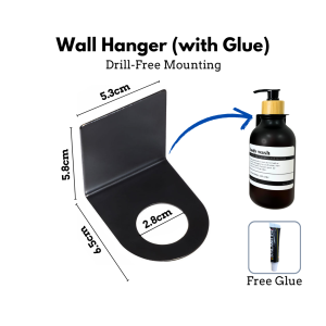 🇸🇬 Frosted PET Soap Dispenser Shampoo Bottle Bathroom Shampoo Dispenser Wall Mount Hand Soap Refill Bottle | Furo