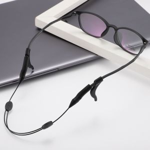 25cm/35cm Spectacle Cord Strap Adjustable Glasses Holder Anti-slip Silicone Ear Hook Sleeve