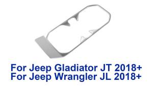 Cornerr Car Front Drink Cup Holder Decoration Cover Trim Stickers for Jeep Wrangler JL Gladiator JT 2018 Up Interior Accessories M1Y4T