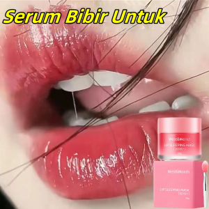 Masker bibir pelembab bibir balsem 20g pelembab menghidrasi pemutih esensi anti-merah memperbaiki bibir kering masker bibir perawatan mencerahkan garis-garis bibir esensi menghidrasi