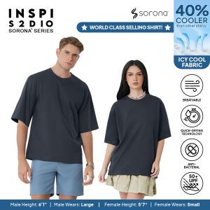 INSPI Sorona Tshirt for Men and Women Anti-UV Quick-Dry Oversized Plain Round Neck Tops Collection Breathable Fabrics