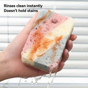 Round Shape Dishwashing Soap Liquid Pump Soap Dispenser with Free Sponge