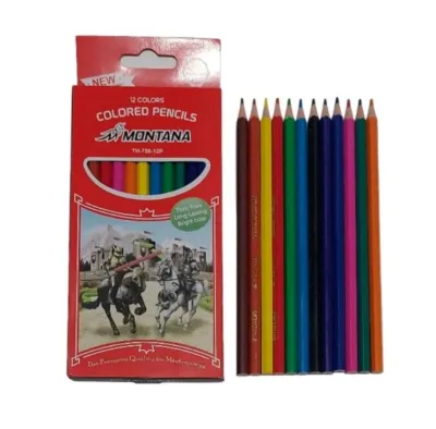 1 Set 12 Warna Pensil Warna Panjang 7 Inch Squeezy 12 Warna Premium Quality