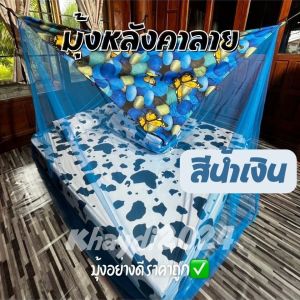 มุ้งกันยุง หลังคาลายขนาด 10 ฟุต