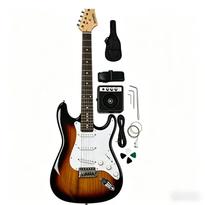 Electric guitar set includes a comprehensive accessory package Local shipping