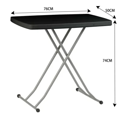 26x18 Inch Personal Table Folding Table Adjustable Dining Coffee Indoor Outdoor Table
