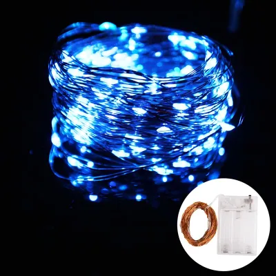 2/3/5/10M LED Strip Light Battery Box Copper Wire Lamp String Fairy Lights Holiday Outdoor Lamp Garland for Christmas Tree Wedding Party Decoration