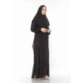 Dzellia  (Yuna) in black - Baju Gamis/gamis terbaru 2025 mewah/gamis model terbaru/gamis terbaru 2025 Gamis Set Kerudung. 