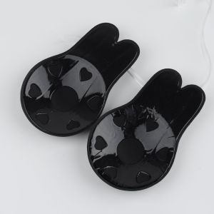 🇲🇾Ready Stock KL (1 Pair/2 Pairs) Plus Size (ABCDEF) Cup Rabbit Ear Women Lady Silicone Invisible Breast Lift Up Nu Bra Chest Paste Sticker Reusable Tape Bra