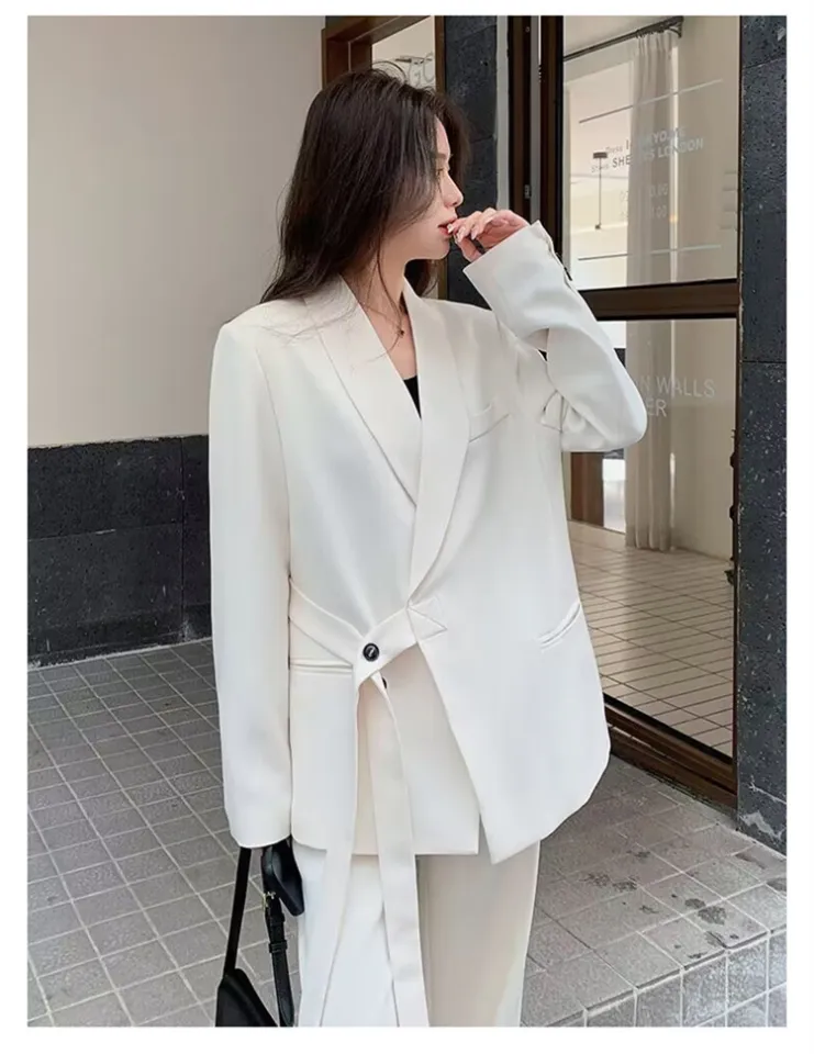 Korean Style Spring Fashion High-Grade Women Suit Two Pieces Pant