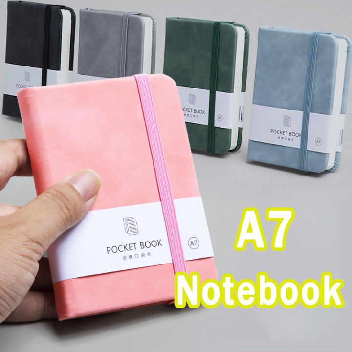 A7 Mini Notebook Small pocket book Journals Notebook 200 Page Retro