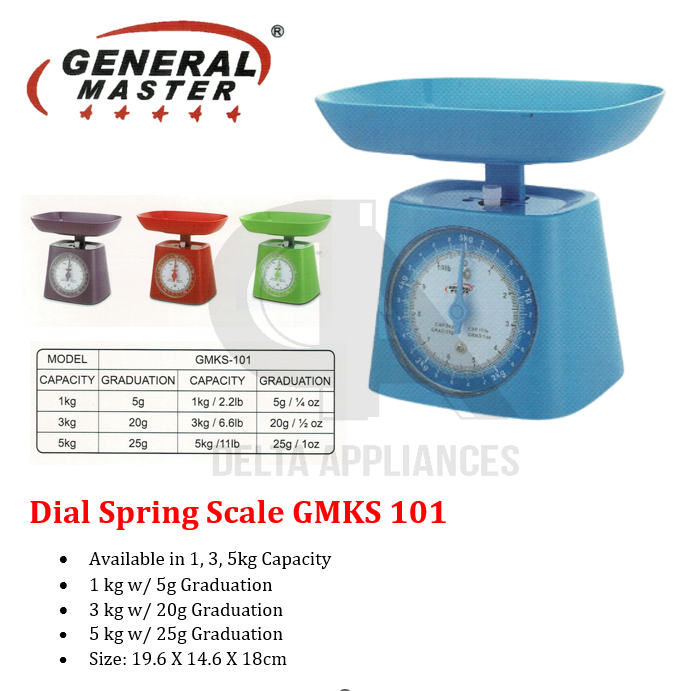 General Measuring Scale General Master GMKS 101 Dial Spring Scale General Master Weighing Scale ...
