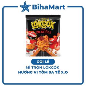 [GÓI LẺ] - WORLD SPICE - Mì trộn LókCók hương vị Tôm sa tế X.O Mì trộn tôm sa tế X.O LokCok Mì ăn liền LokCok (99g/gói)