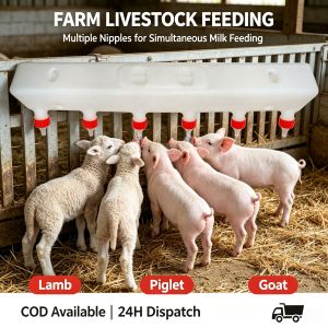 Pigs and sheep use milkers with long double-sided single-sided multi-nozzle nipples for breastfeeding and heating. The milk is given to the piglets and young lambs to drink. Animals use it.