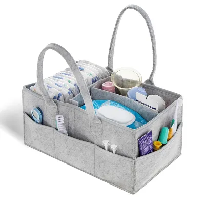 Diaper Caddy Organizer - Portable Baby Caddy Organizer with Handle Nursery Storage Bin and Car Organizer